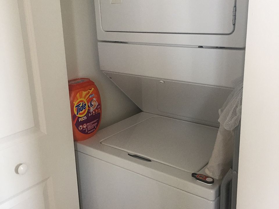 Washer and dryer in unit