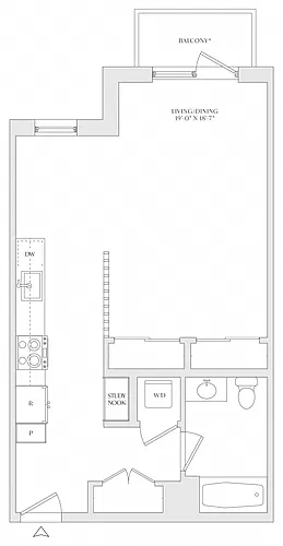 Floor plan Studio-S3