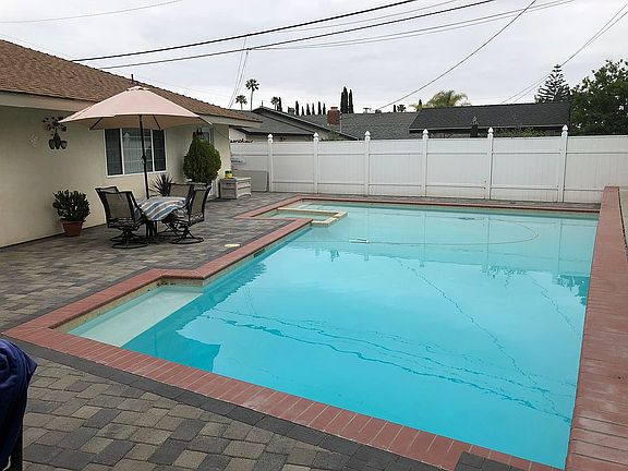 Large pool with waterfalls