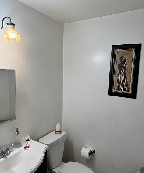 Half bath on 1st floor