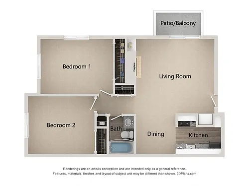Floor plan Magnolia Renovated