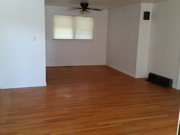 Living room & dining area (under ceiling fan). Bedrooms, bat