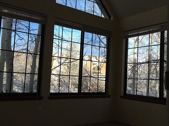 Plenty of windows and light, Aspens outside