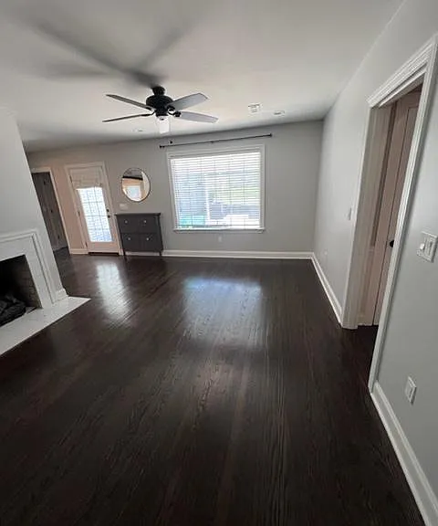 Fireplace in second living room
