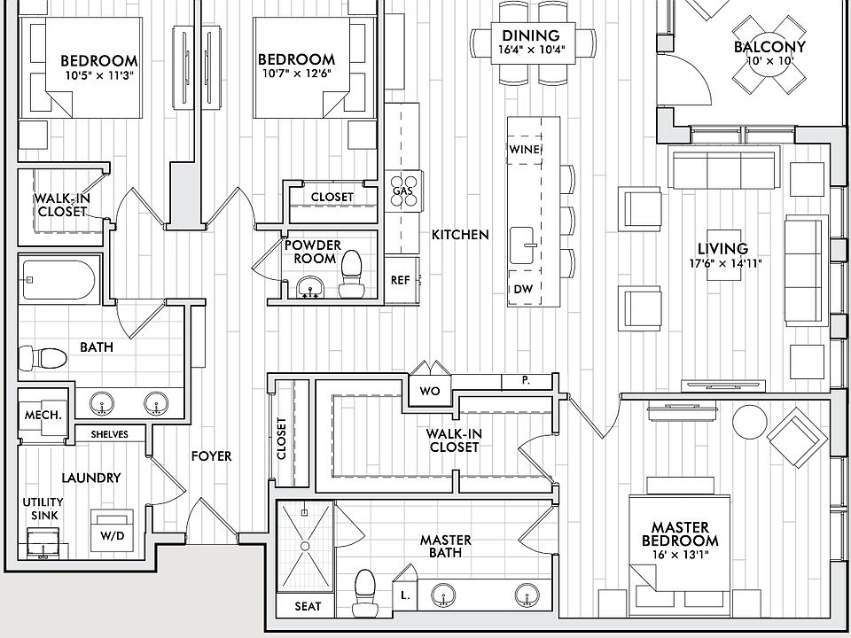 Residence E1 - Three Bedroom