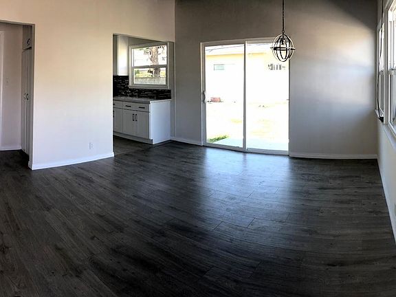 Living room and dining area