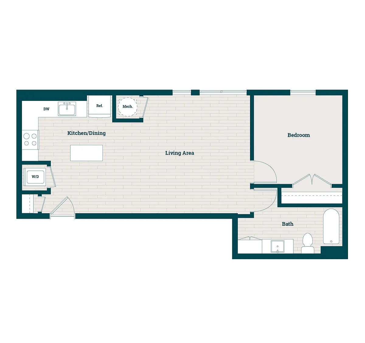 Floor plan 1BR-05