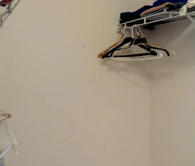 Walk-in closet in master room