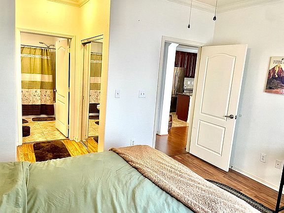 two closets with mirrors 