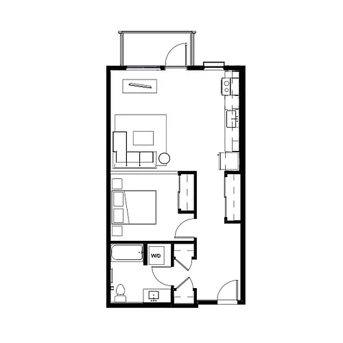 Floor plan Studio 8