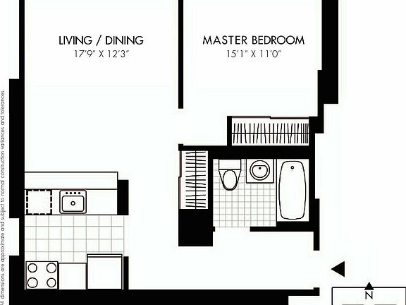 2nd image of 317 W 61st St #9D