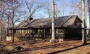front of cabin