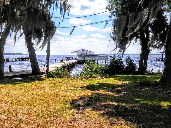 View Of River And Dock From House