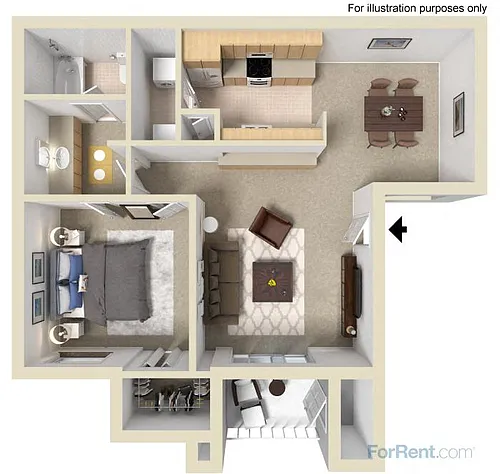 Floor plan 1B