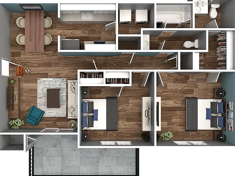 Two Bedroom Two Bedroom
