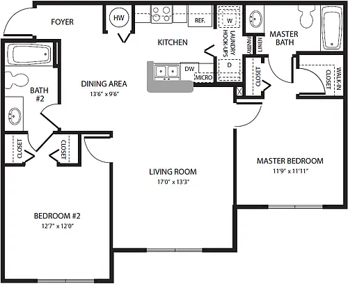Floor plan 2X2