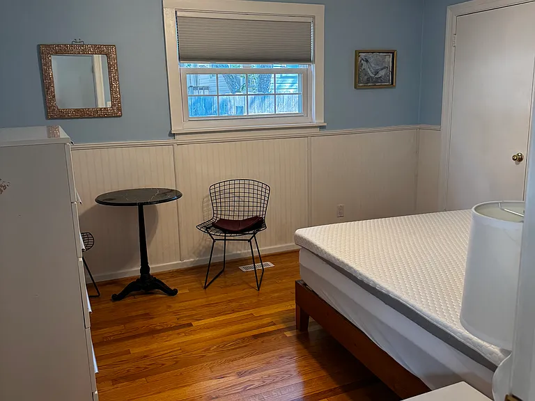 Bedroom 2 of 2 with High-end Queen Foam bed, dresser & closet.