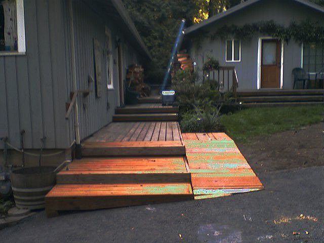 New Steps and wheelchair ramp installed