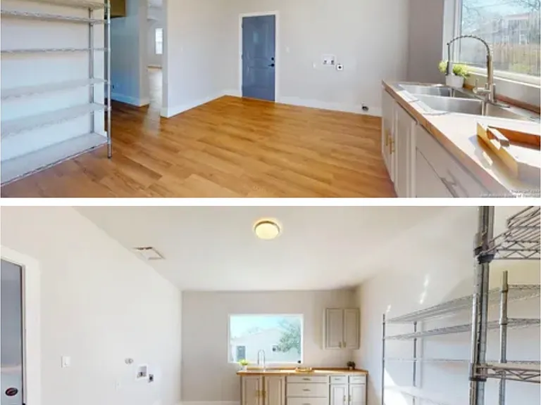 Separate huge pantry with separate large sink