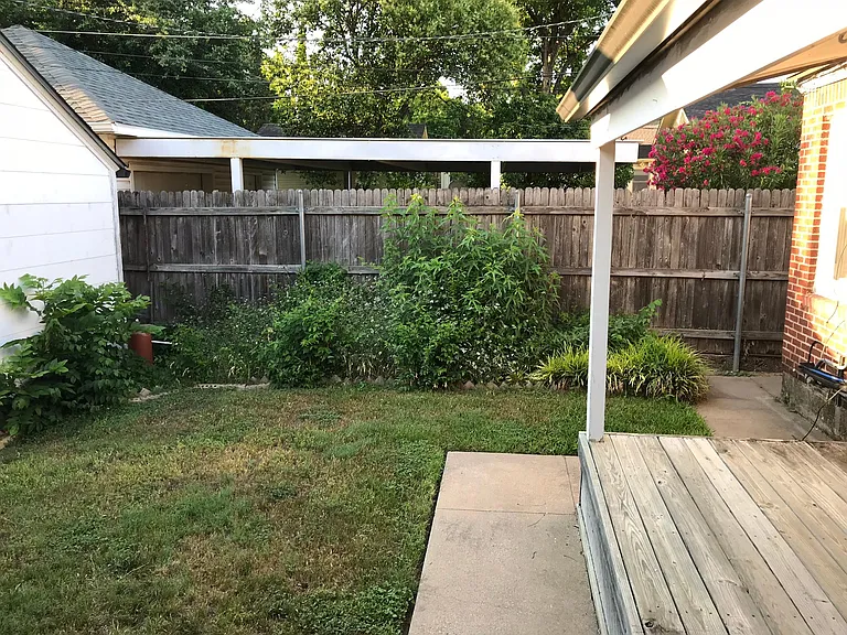 Fenced, Private Backyard