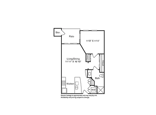 Floor plan Lexington Downtown