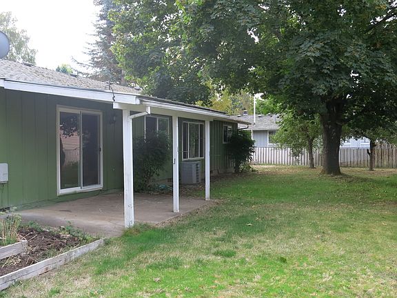 back patio and yard