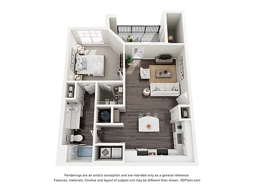 Floor plan Dogwood Apartment