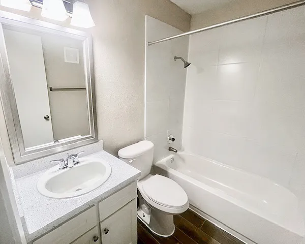 Beautiful bright bathrooms with cabinet storage - Hidden Valley