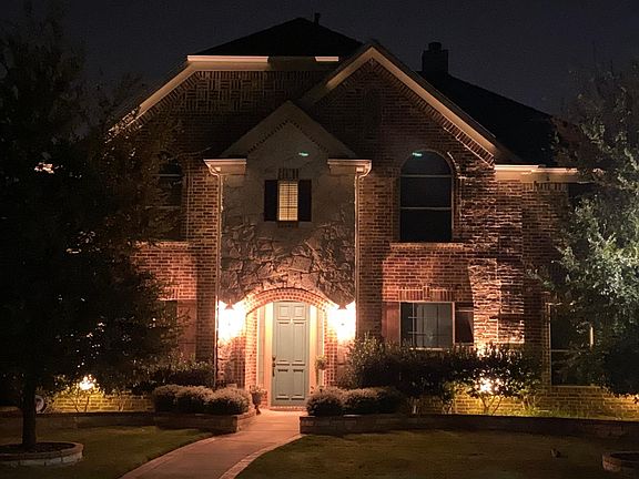 Nighttime front view