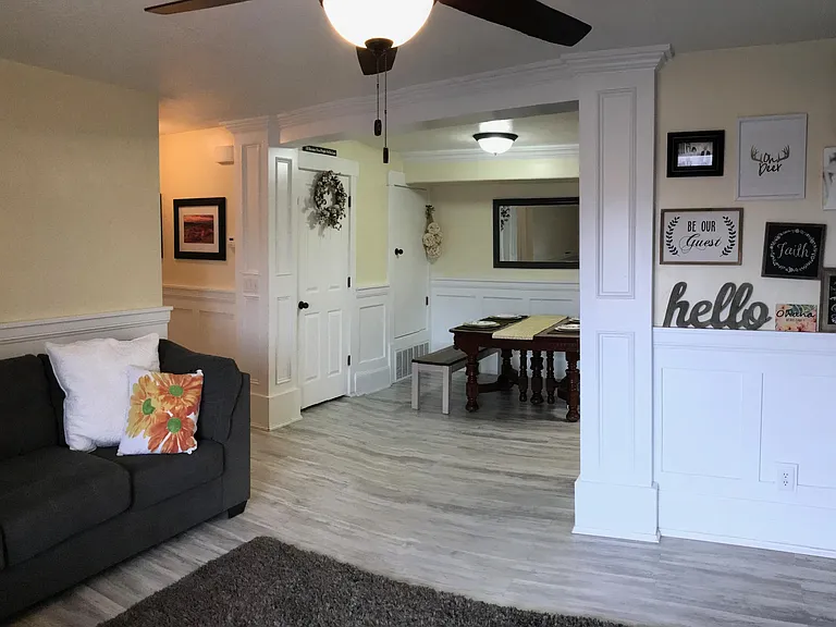 Living Room and Dining Room Furnished