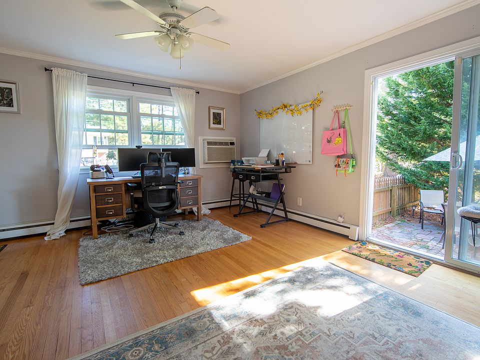 Office and sliding door to back yard.