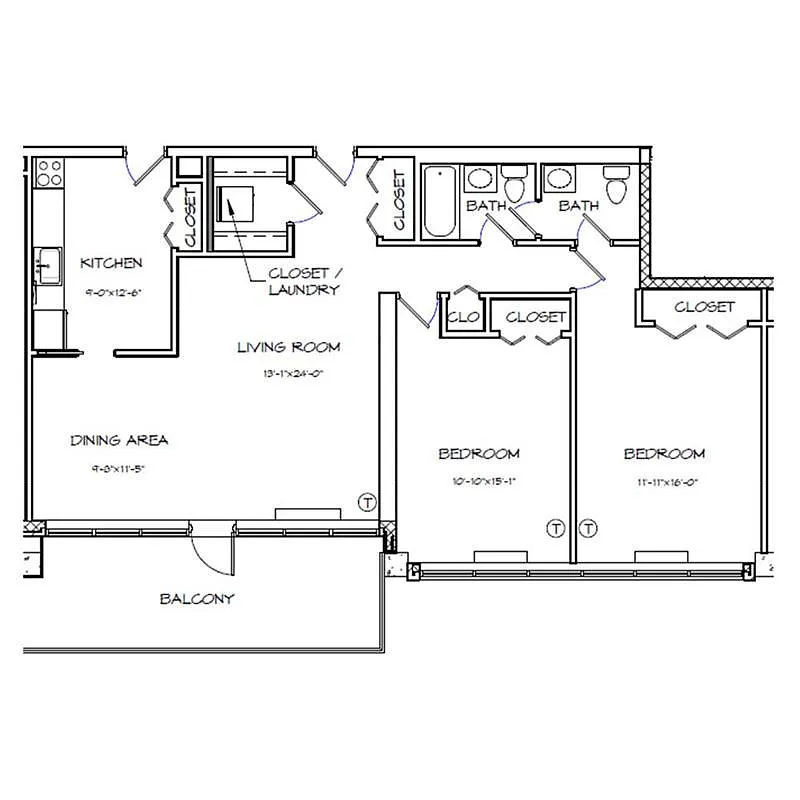 Floor plan B6 WF 80