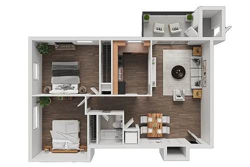 Floor plan 2 Bedroom
