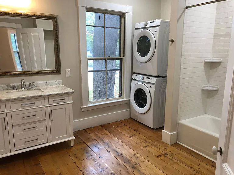 Washer and dryer.