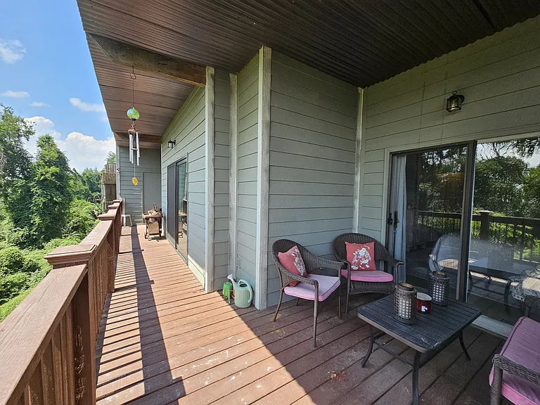 Back porch with montain views