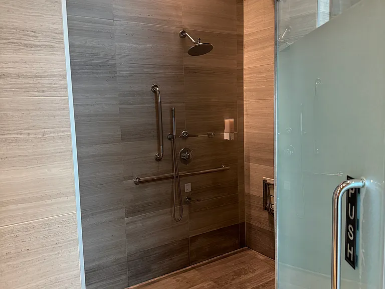 steam shower on 8th floor