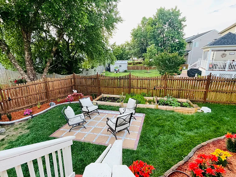Patio and Veggie Garden Beds
