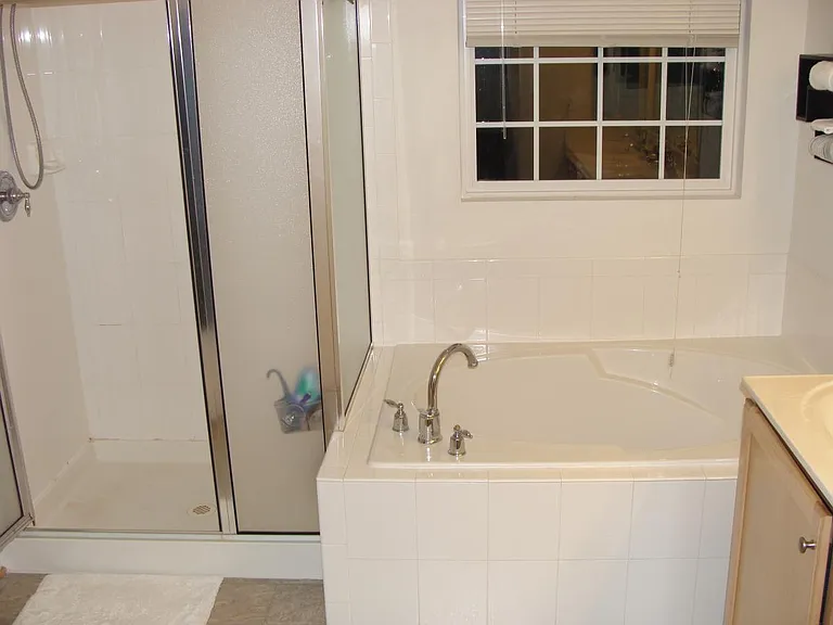Master bath w/ separate shower & tub,