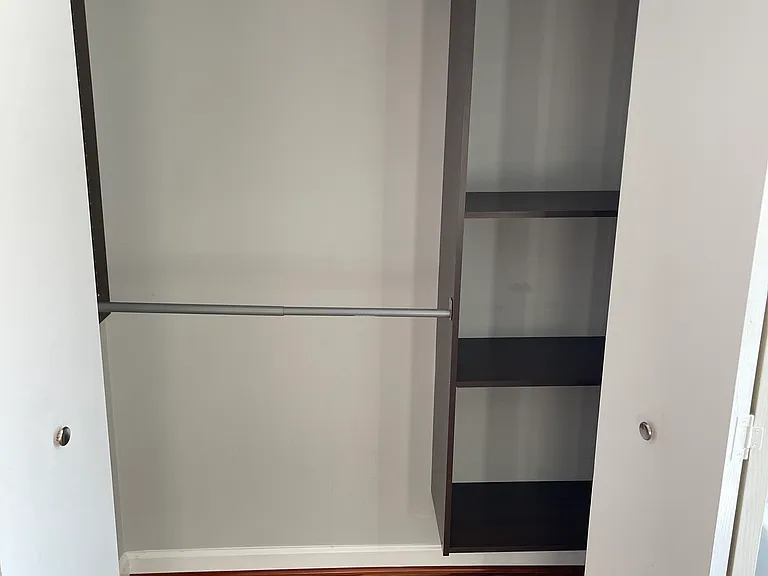 Bedroom Closets with Two Hanging Rods & Shelves