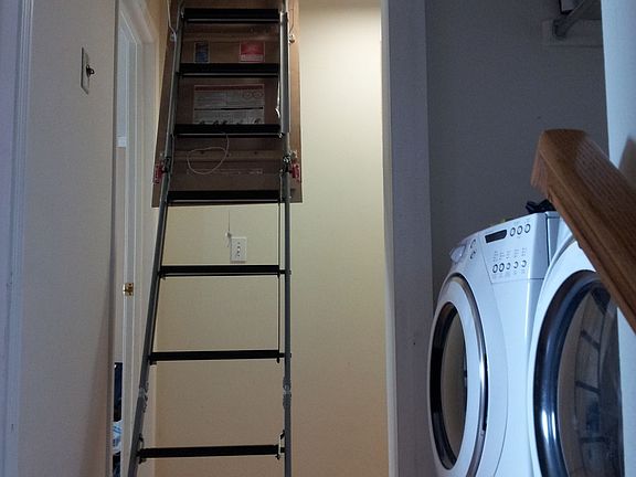 Full attic access with floor