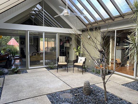 Enclosed, central atrium