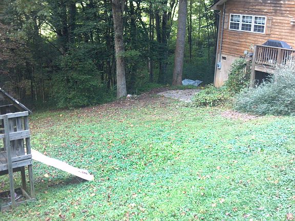 Great yard for a playground, but not too much upkeep.