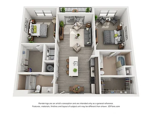 Floor plan 2C