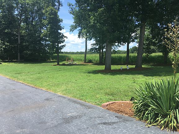 Right side of driveway