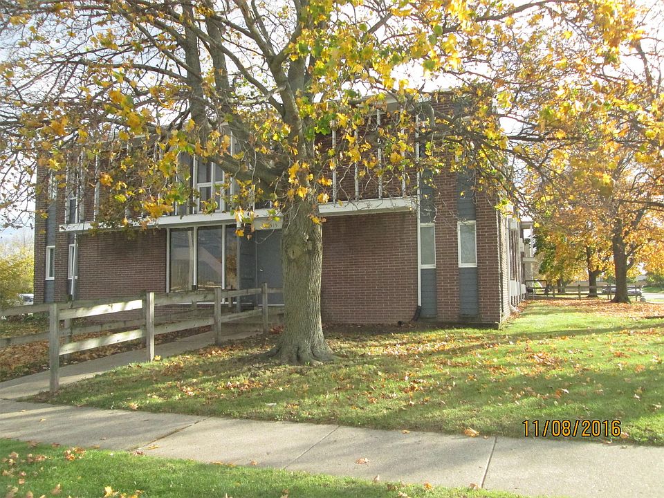 front of building in Nov