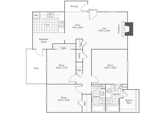 Floor plan C1