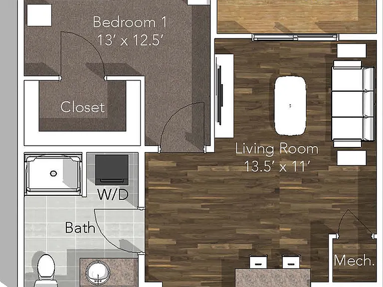 1 Bedroom A 1 Bedroom A