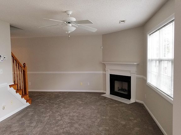 Living room with fireplace