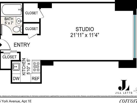 5th image of 1175 York Ave APT 1E