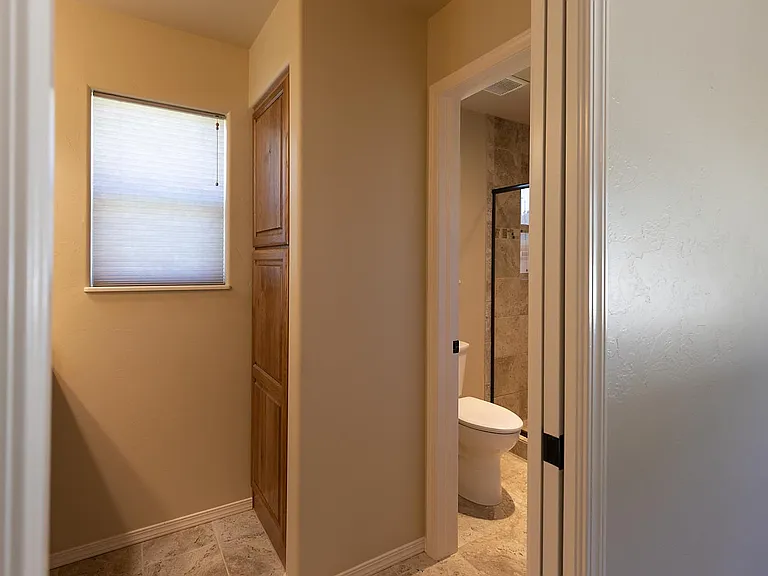 Master bath storage cabinet